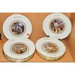 TWELVE COALPORT CHRISTMAS PLATES, 1976-1987