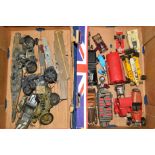 A QUANTITY OF ASSORTED CONSTRUCTED AND PAINTED PLASTIC MODELS, constructed from kits, assorted