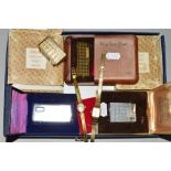 A SELECTION OF LIGHTERS AND WATCHES to include two cased Sarome lighters, a Colibri lighter, a cased