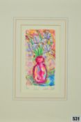 NATALIE COLLETT 'IRISES', STILL LIFE OF FLOWERS, a limited edition print 10/200, signed, titled