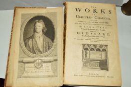 THE WORKS OF CHAUCER, published by Bernard Lintot, 1721, the first John Urry edition using Roman
