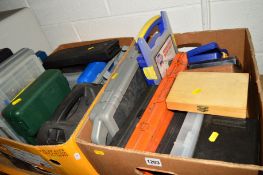 TWO BOXES OF CASED DIY TOOLS comprising of drills, screws, socket sets, etc (2)