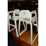 TWO SCANDINAVIAN DESIGNED CHILDS HIGH CHAIR