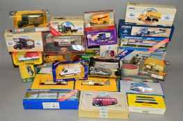 A QUANTITY OF BOXED MAINLY CORGI AND CORGI CLASSICS DIECAST VEHICLES, to include Scammell Highwayman
