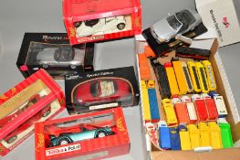 A QUANTITY OF BOXED TONKA POLISTIL AND MAISTO DIECAST SPORTS CARS, mainly 1/16 and 1/18 scale, all