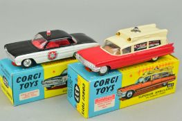 A BOXED CORGI TOYS OLDSMOBILE SUPER 88 SHERIFF'S CAR, No.237, complete and in very lightly