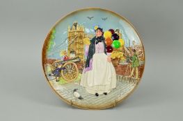 A ROYAL DOULTON PLATE 'Biddy Penny Farthing' D6666, diameter 25.5cm (seconds)