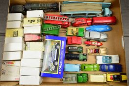 A QUANTITY OF BOXED, UNBOXED AND ASSORTED PLAYWORN DIECAST VEHICLES, to include Dinky Toys