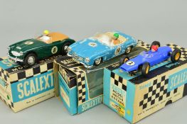 A BOXED SCALEXTRIC AUSTIN HEALEY 3000, No.C74, British racing green body with racing number 8 to
