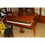 A MAHOGANY FRAMED C BECHSTEIN BABY GRAND PIANO, frame numbered 240937, on three square tapering legs
