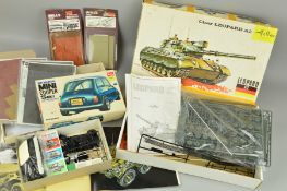 A BOXED HELLER LEOPARD A2 TANK PLASTIC CONSTRUCTION KIT, No.822, 1/35 scale, contents not checked