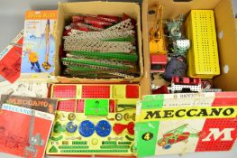 A QUANTITY OF MECCANO, to include boxed set, No.4, not complete but missing items may well be
