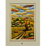 SERGEY CHEREP (1969 RUSSIAN) 'PANORAMIQUE III', a stylised French landscape, limited edition print