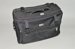 A PIERRE CARDIN PILOTS CASE with expandable zip front, zip compartment to the back, wide central