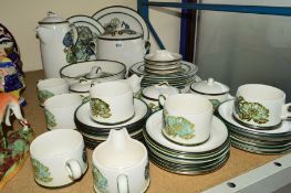 WEDGWOOD 'IONA' DINNERWARES to include tureen, coffee pot, jug, sugar bowl, oval platter, coffee