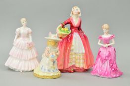 FOUR ROYAL DOULTON AND COALPORT FIGURES, to include 'Janet' HN1537, 'Poppy Eyebright' DBH1, '