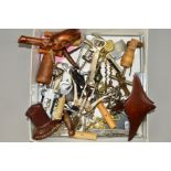 A BOX OF CORKSCREWS AND CIGARETTE LIGHTS, majority mid to late 20th century in date (parcel)