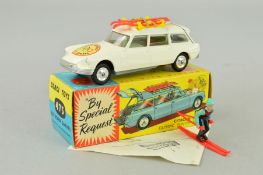 A BOXED CORGI TOYS CITROEN SAFARI 'OLYMPIC WINTER SPORTS', No.475, complete with yellow roof-rack,