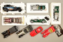 A QUANTITY OF BOXED AND UNBOXED FRANKLIN MINT 1:24 SCALE CAR MODELS, several may have slight