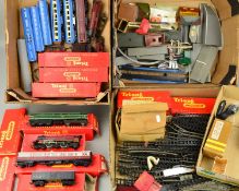 A QUANTITY OF BOXED AND UNBOXED TRI-ANG RAILWAYS LOCOMOTIVES, ROLLING STOCK, TRACK AND