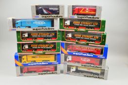 A QUANTITY OF BOXED CORGI CLASSICS SUPERHAULERS DIECAST MODERN TRUCK MODELS, includes a quantity