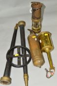 A HAILWOOD & ACKROYD OF LEEDS MINERS LAMP, type 01B, No.67, some wear to makers plaque, with a brass