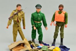 A QUANTITY OF UNBOXED AND ASSORTED ACTION MAN FIGURES AND ACCESSORIES, with a Fairland Toys Bruce