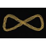 A 9CT GOLD GUARD CHAIN designed as a belcher link chain with 9ct hallmark, length 150mm, weight 24.3