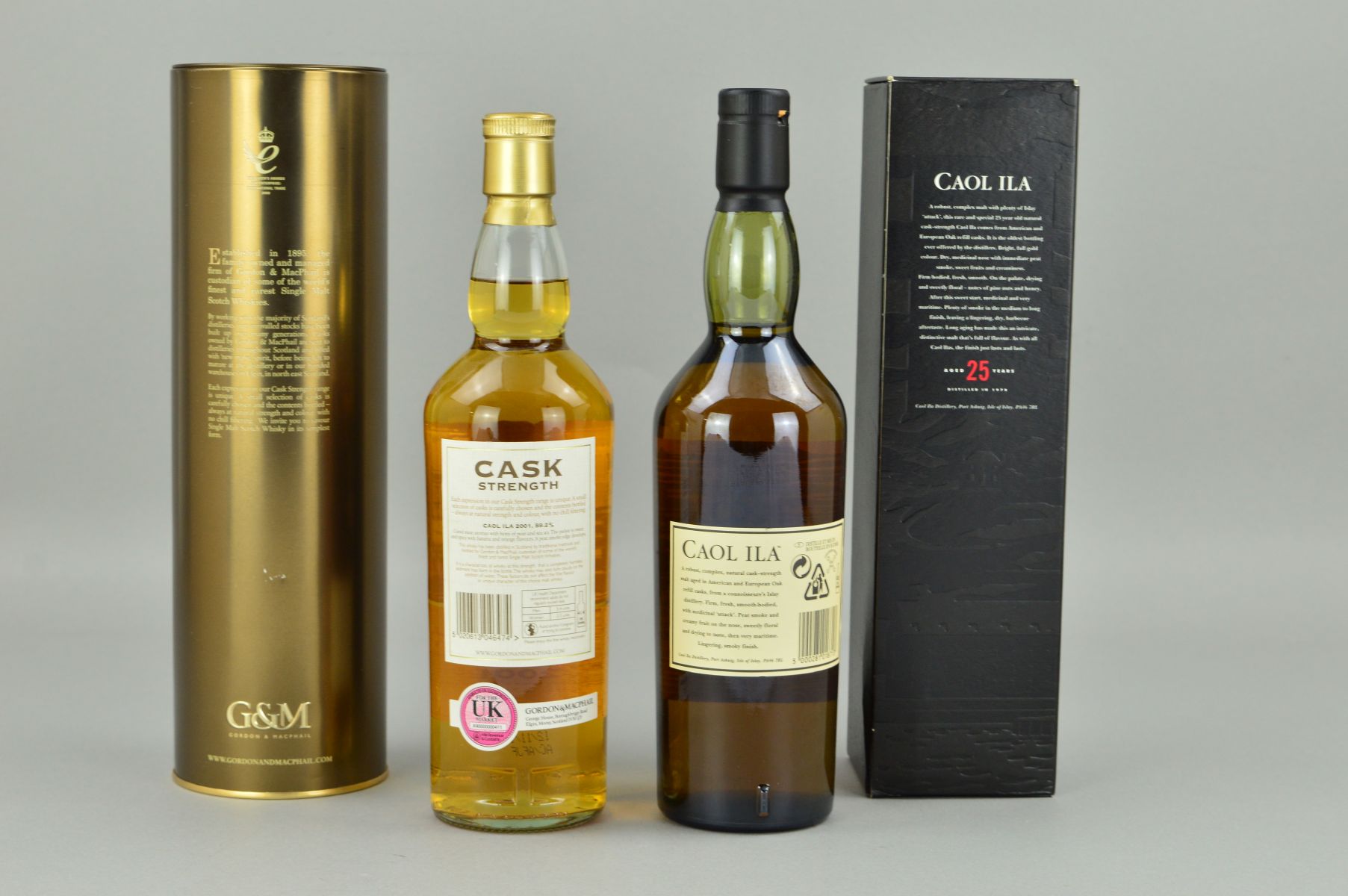 TWO BOTTLES OF CAOL ILA SINGLE MALT SCOTCH WHISKY, comprising a bottle of Caol lla Natural Cask - Image 3 of 6