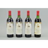 FOUR BOTTLES OF PAUILLAC, comprising three bottles of Chateau Mouton Baronne Philippe 'en homage a