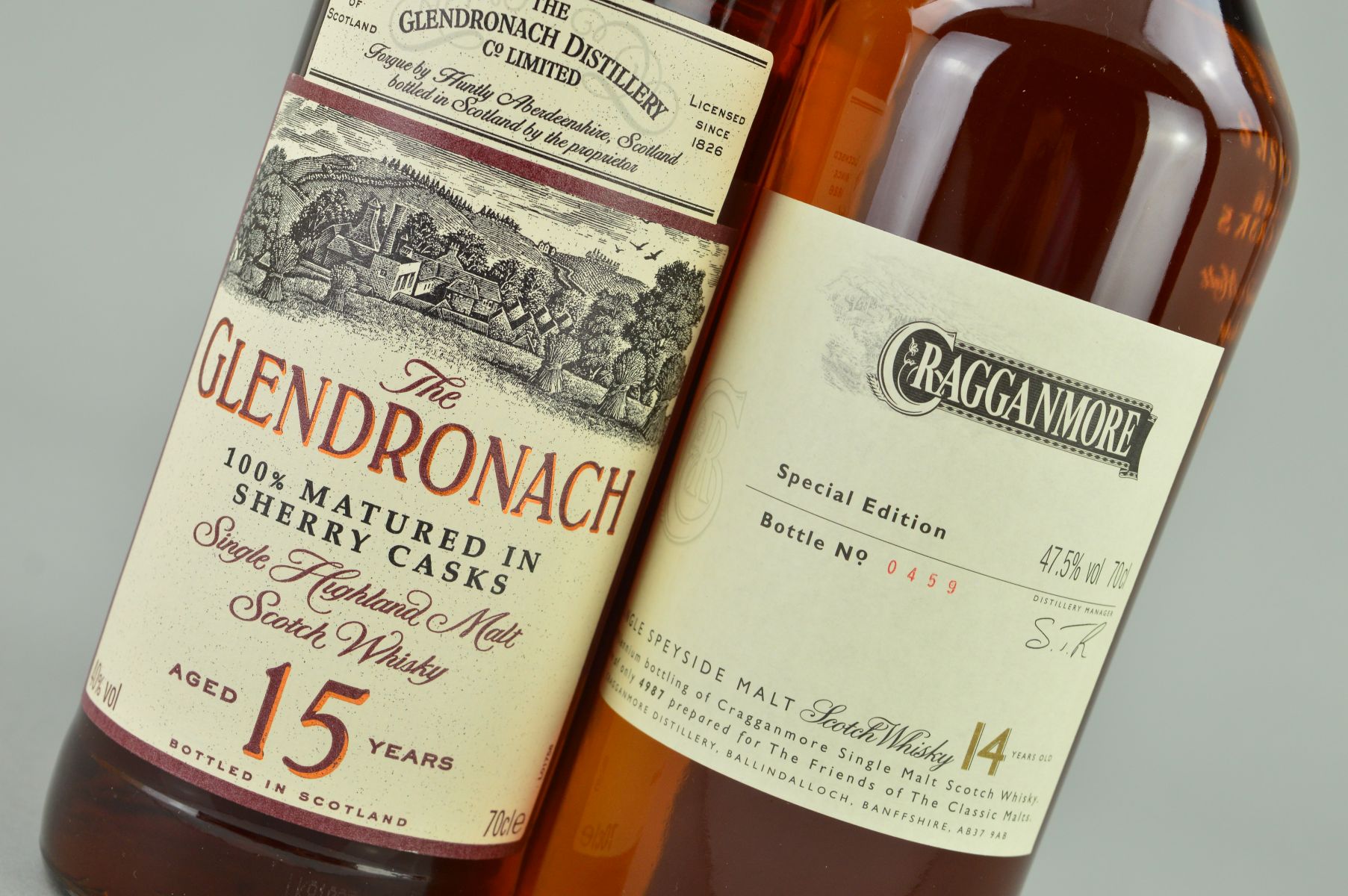 TWO BOTTLES OF EXCEPTIONAL SINGLE MALT, comprising a bottle of Cragganmore Single Speyside Malt ' - Image 8 of 8