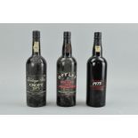 THREE BOTTLES OF 1975 VINTAGE PORT, comprising a bottle of Offley Boa Vista, bottled in 1977, a