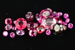 A SELECTION OF VARI-SHAPE RUBIES, approximate average sizes from 0.03ct - 0.75ct, some stones