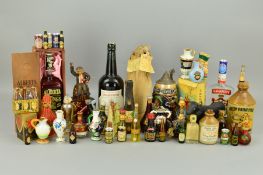 A COLLECTION OF MINIATURES, small bottles of Whisky and Spirits and alcohol related tourist