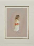 KAY BOYCE (BRITISH 20TH/21ST CENTURY), 'CLARE STUDY III', a pastel drawing, signed and monogrammed