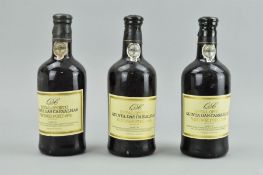 THREE BOTTLES OF VINTAGE PORT, comprising three Royal Oporto Quinta das Carvalhas 1970 vintage,