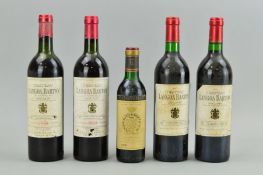 FOUR BOTTLES OF SAINT JULIEN, comprising two bottles of Chateau Langoa Barton 1978, Cru Classe en