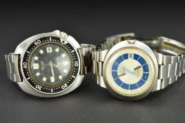 TWO WRISTWATCHES, to include a gent's Omega Dynamic Geneve in stainless steel, silvered dial with