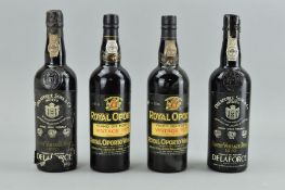 FOUR BOTTLES OF VINTAGE PORT, comprising two Royal Oporto Vinho do Porto vintage 1977 and two