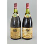 TWO MAGNUMS OF PAUL JABOULET AINE 'LA CHAPELLE' HERMITAGE 1980, fill level upper shoulder and low