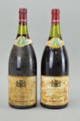 TWO MAGNUMS OF PAUL JABOULET AINE 'LA CHAPELLE' HERMITAGE 1980, fill level upper shoulder and low