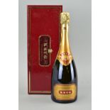 A BOTTLE OF KRUG CHAMPAGNE GRAND CUVEE, boxed