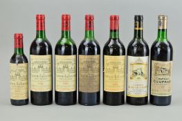 SIX BOTTLES OF HAUT-MEDOC APPELLATION WINES, comprising four bottles of Chateau La Lagune Grande Cru