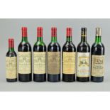 SIX BOTTLES OF HAUT-MEDOC APPELLATION WINES, comprising four bottles of Chateau La Lagune Grande Cru
