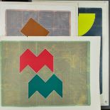 GORDON HOUSE (BRITISH 1932-2004), 'Quarter Yellow 65/80', 'Gothic Blue 67/80' and 'Strand Green 68/