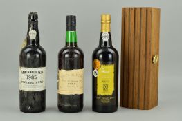 THREE BOTTLES OF PORT, comprising Cockburn's 1985, Quinto do Estanho 30 Anos and a Vista Allegre