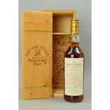 A BOTTLE OF THE MACALLAN 25TH ANNIVERSARY MALT, distilled in 1966 and bottled in 1992, 43% vol,