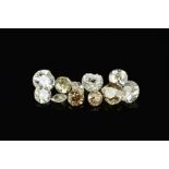 A SELECTION OF OLD EUROPEAN, OLD MINE AND OLD CUSHION CUT DIAMONDS, approximate average sizes from