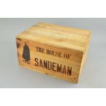 A CASE OF TWELVE BOTTLES OF SANDEMAN VINTAGE PORT 1980, the case has been opened to verify the
