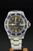 A MID TO LATE 20TH CENTURY TUDOR PRINCE OYSTER DATE SUBMARINER WRISTWATCH, stainless steel, twenty-